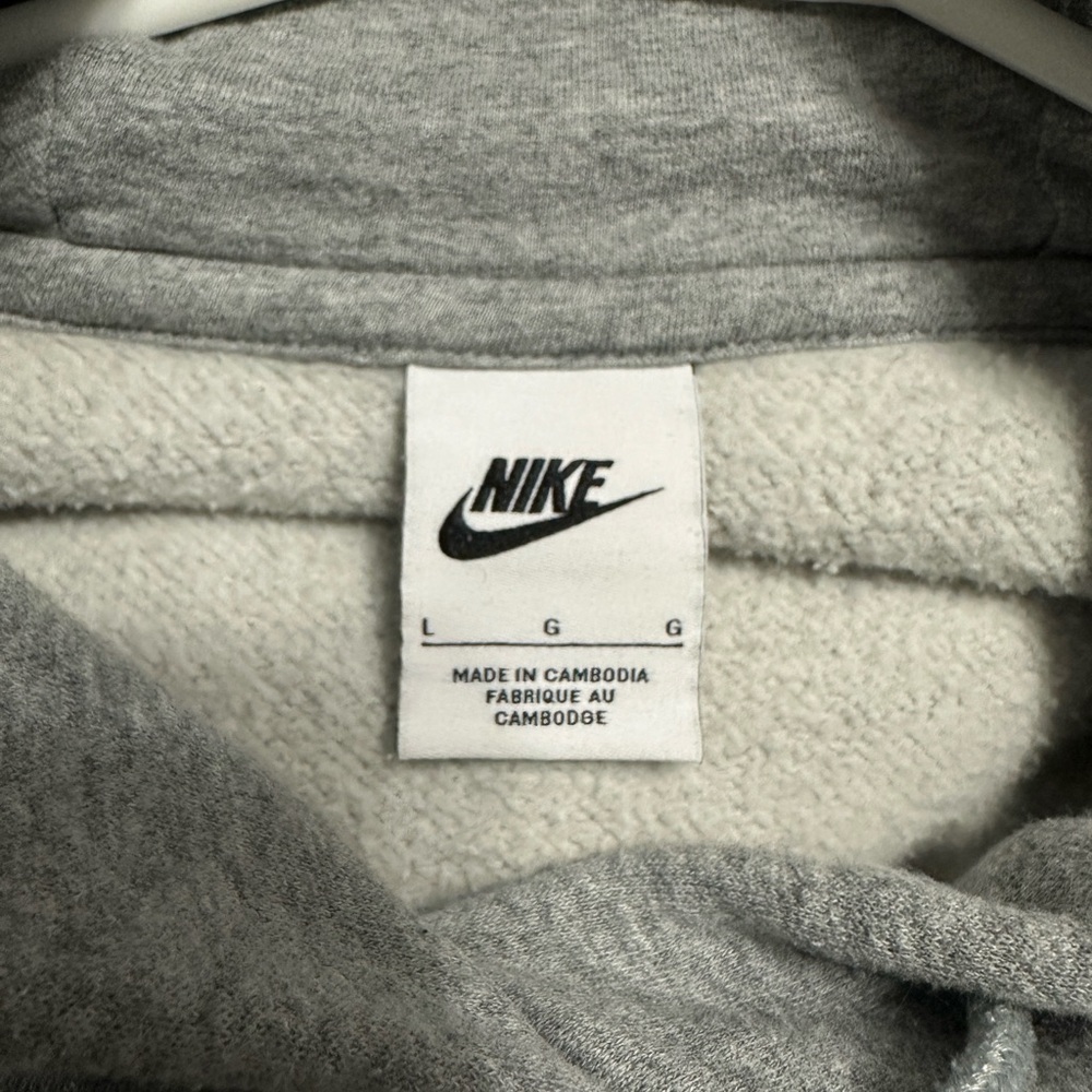 Nike Women's Phoenix Fleece oversized pullover Gray Hoodie - Picture 4 of 6